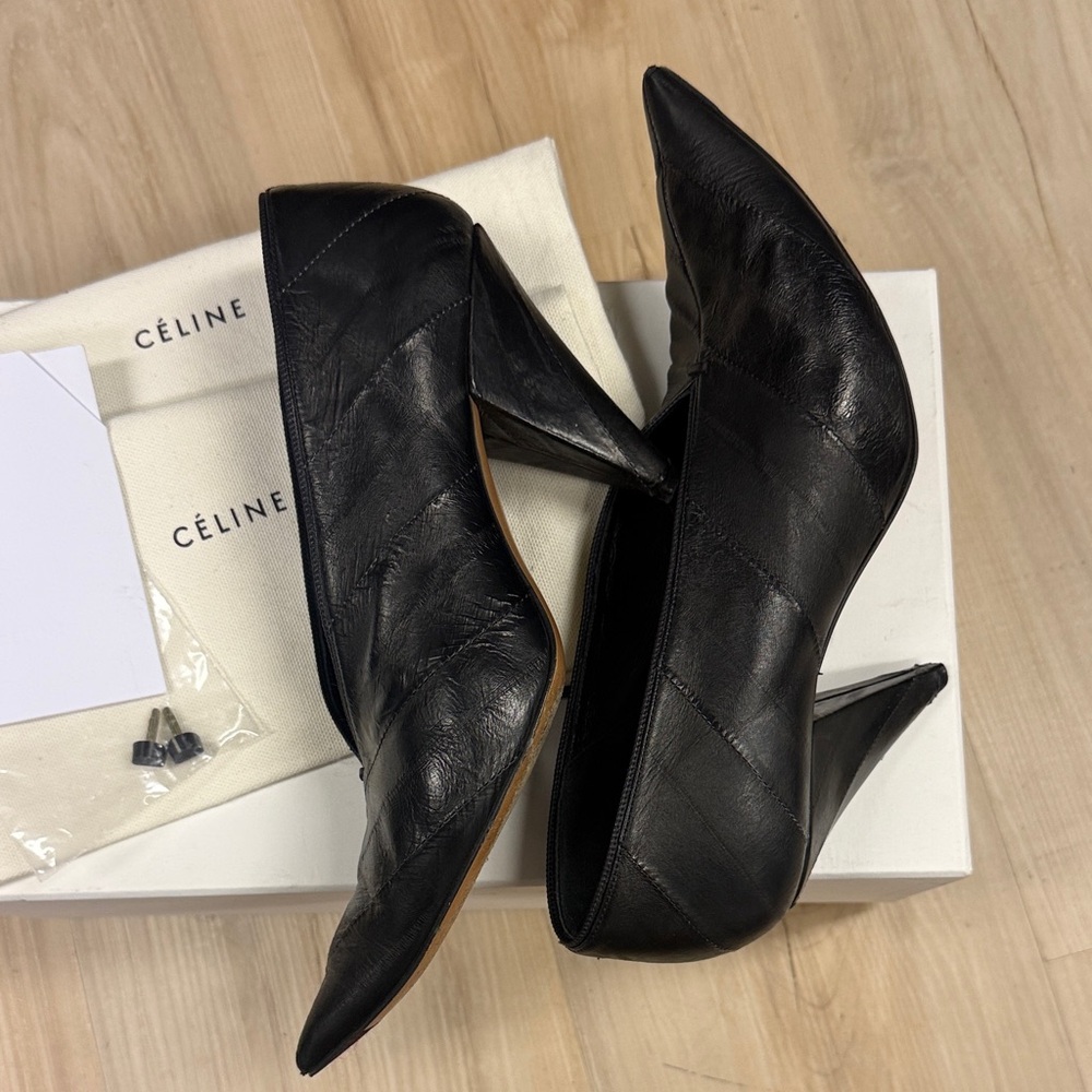 Celine calf leather black heels - Picture 4 of 4